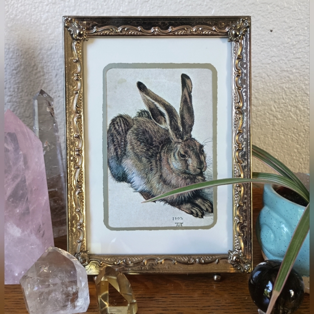 Vintage Brass Frame with Dürer Art